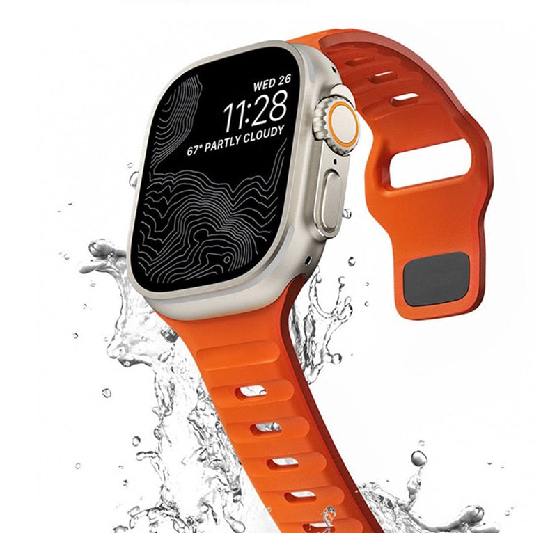 Silicone Sport Apple Watch Band