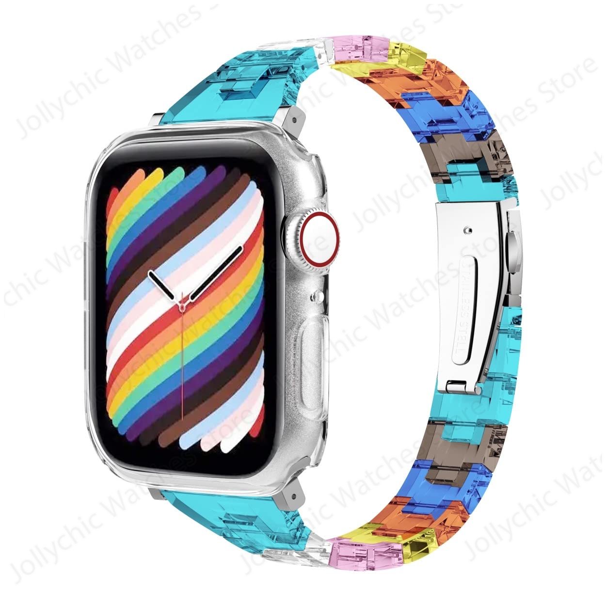 Slim Resin Watch Strap For apple Watch Band