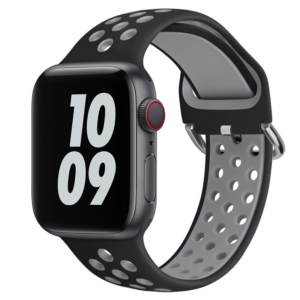 Silicone Strap Breathable Sport Bracelet Apple Watch