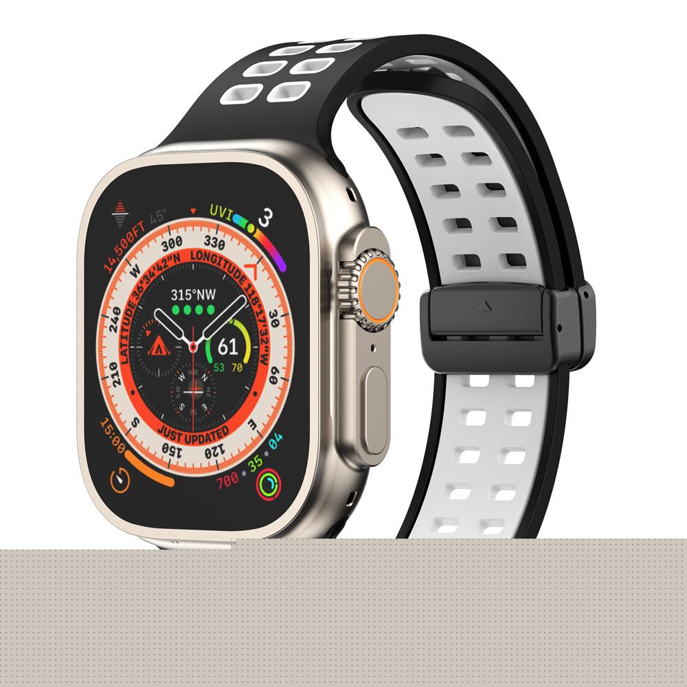 Magnetic buckle Silicone Strap For Apple Watch band