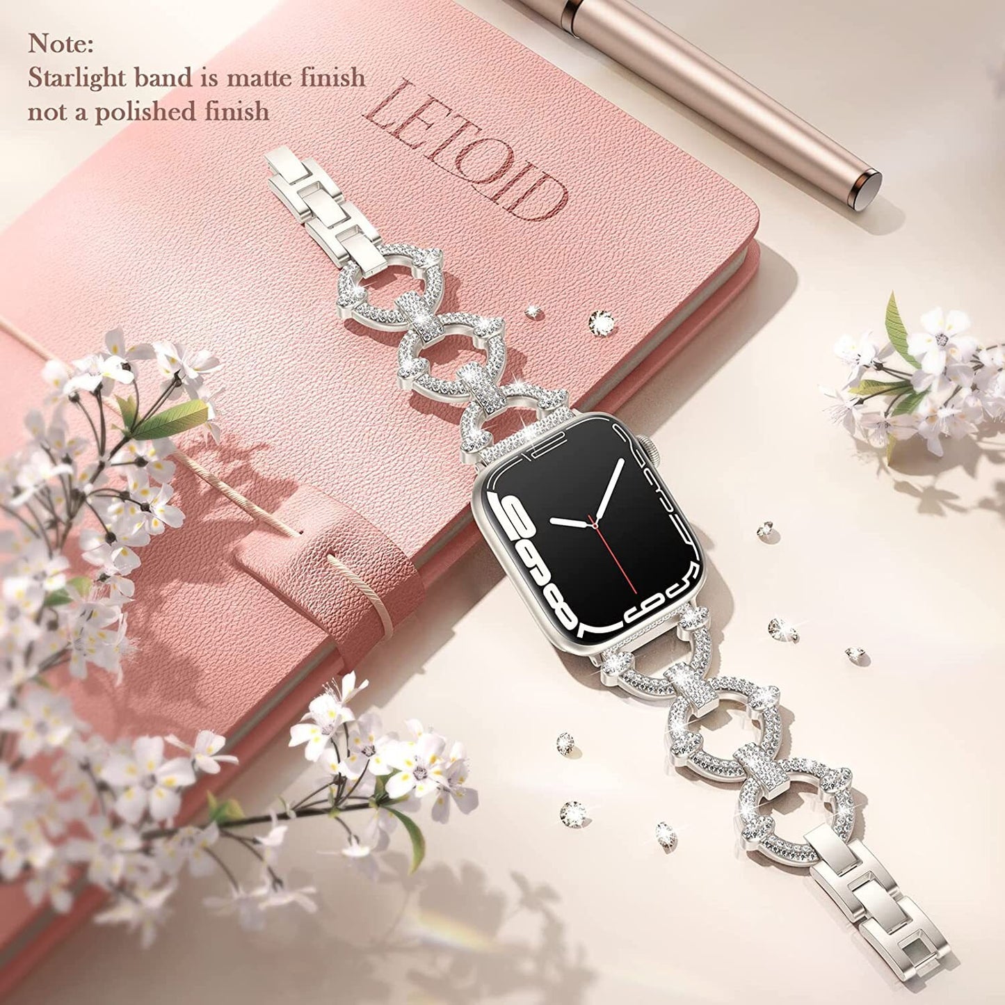 Applw Watch Diamond metal strap/Band