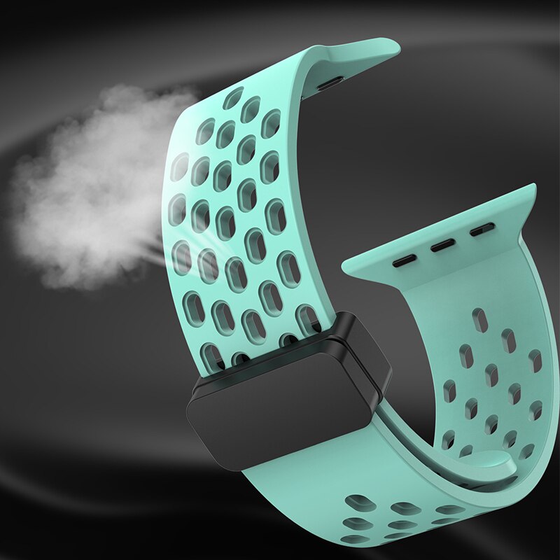 Silicone Strap For Apple Watch Ultra band + Magnetic Buckle Bracelet