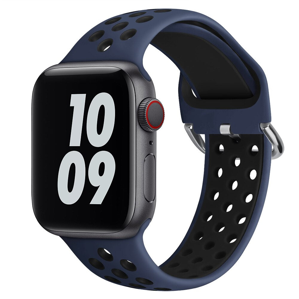 Silicone Strap Breathable Sport Bracelet Apple Watch
