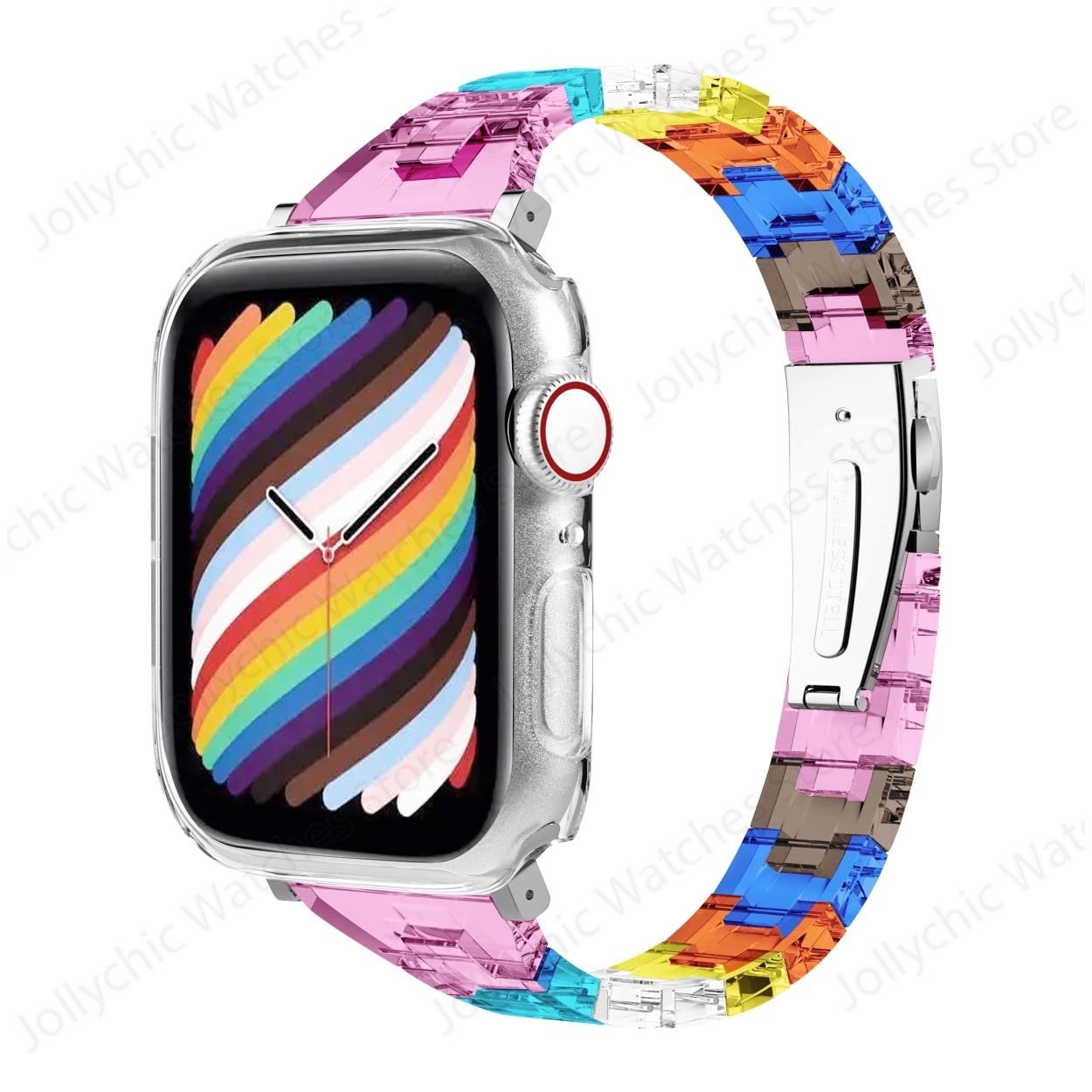 Slim Resin Watch Strap For apple Watch Band