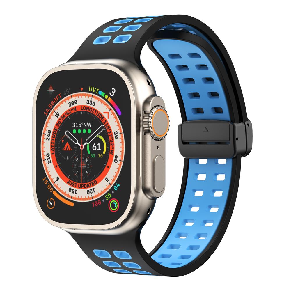 Magnetic buckle Silicone Strap For Apple Watch band