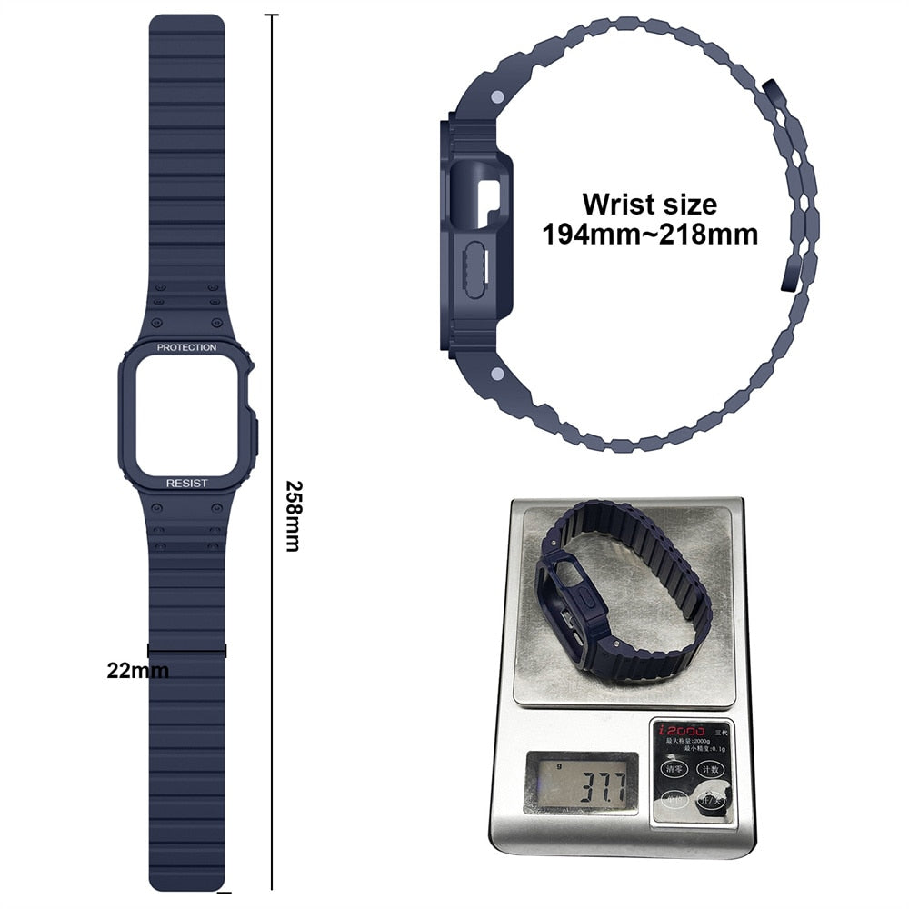 Magnetic Apple Watch Band + Case