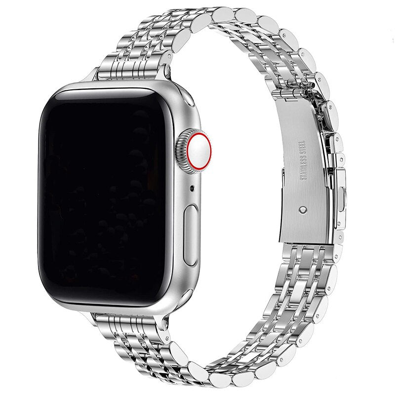 Stainless Steel Wicker Apple Watch Band