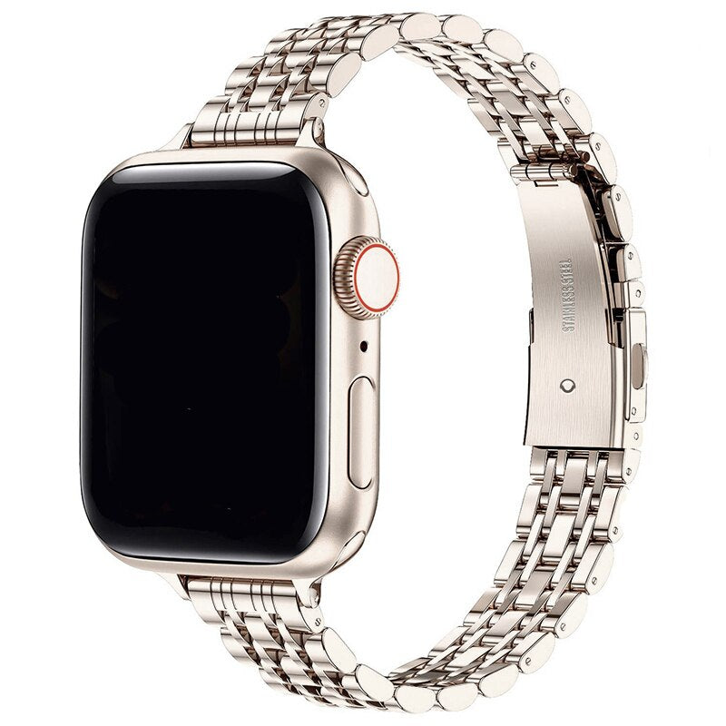 Stainless Steel Wicker Apple Watch Band