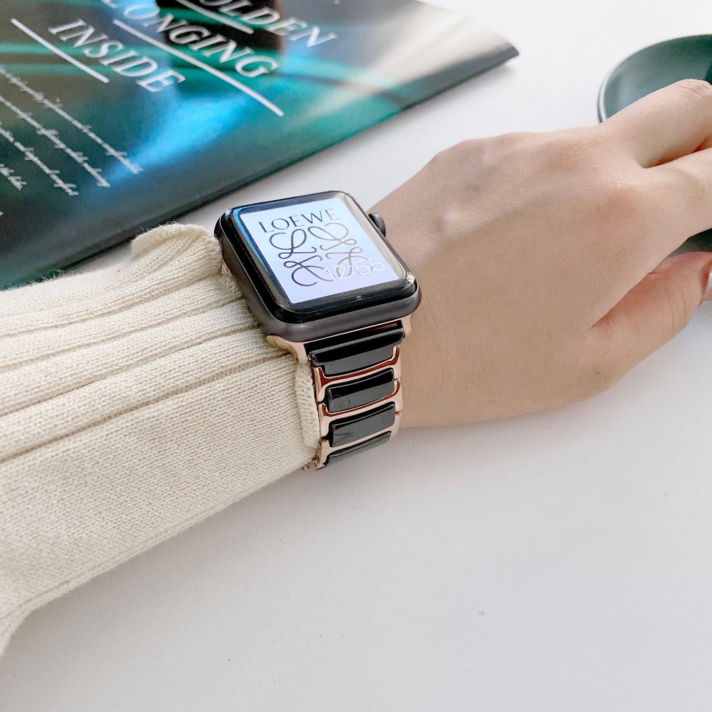 Apple Watch Ceramics+Steel Bracelet/Band
