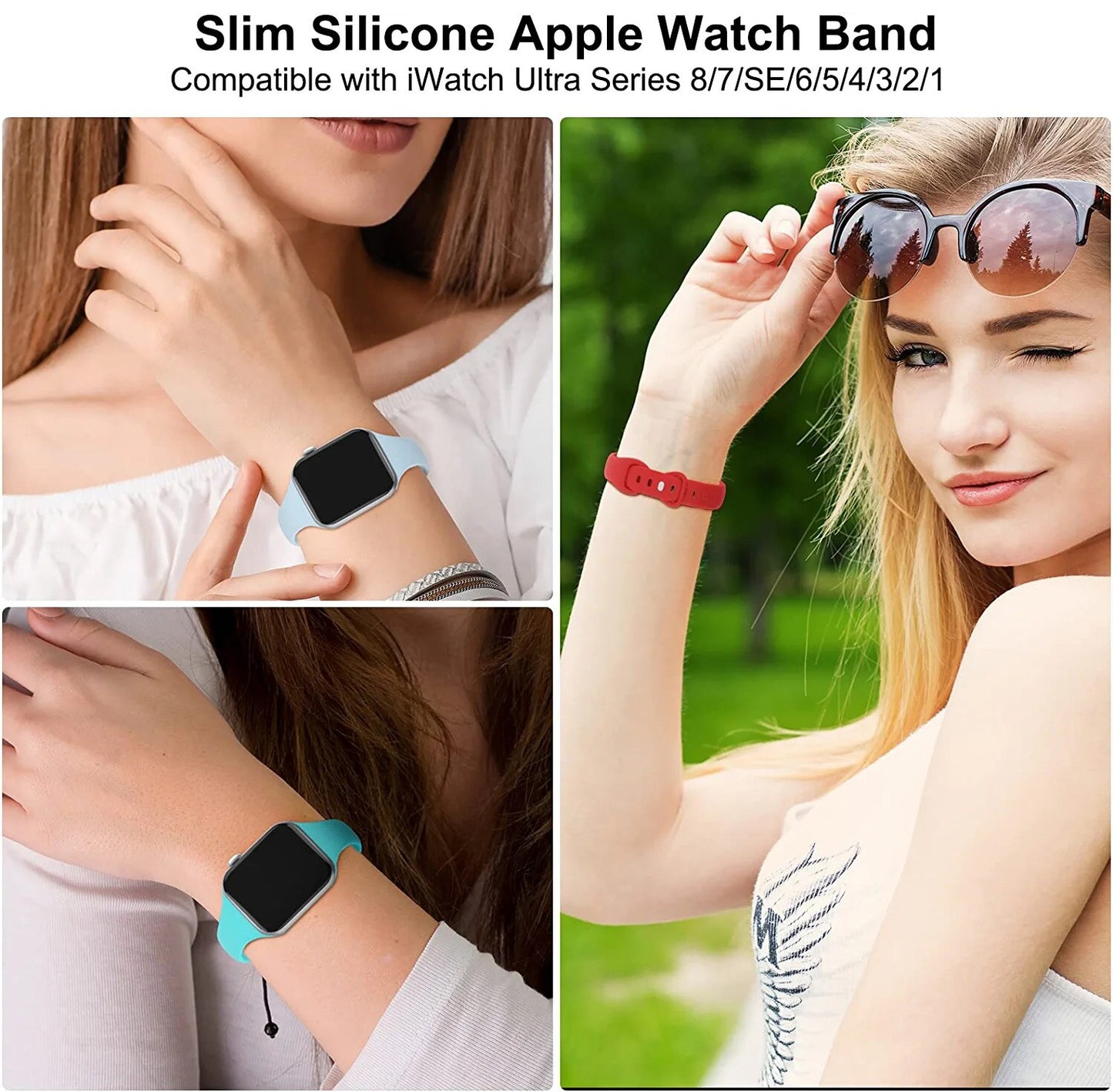 Silicone loop For Apple Watch Band/Strap