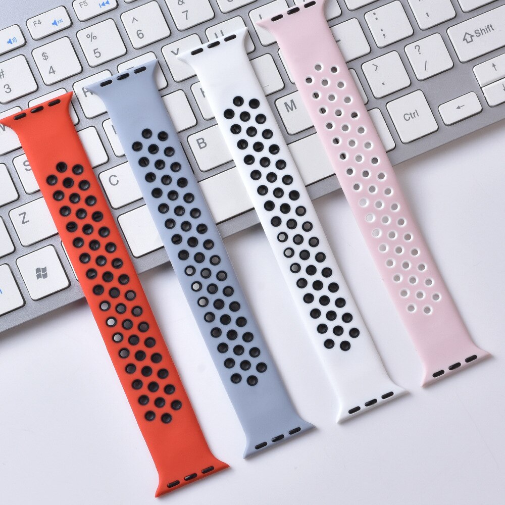 Silicone Solo Loop Strap for Apple Watch Band