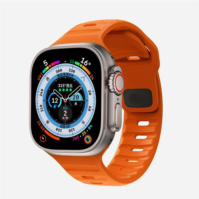Silicone Sport Apple Watch Band