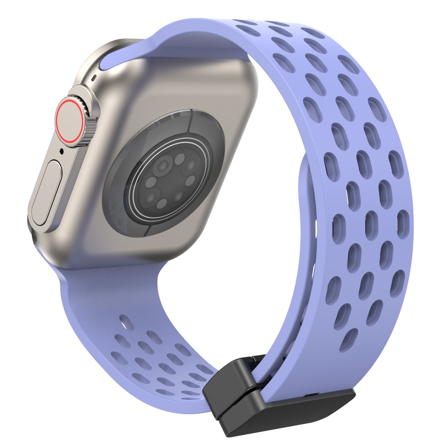 Silicone Strap For Apple Watch Ultra band + Magnetic Buckle Bracelet