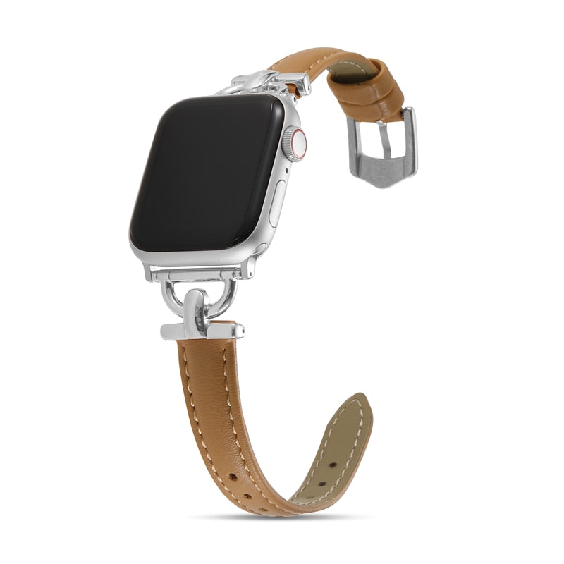 Apple Watch Leather Slim Strap