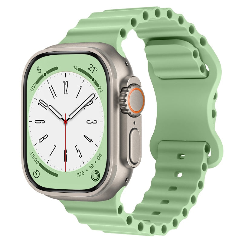 Silicone Ocean Strap For Apple Watch Band