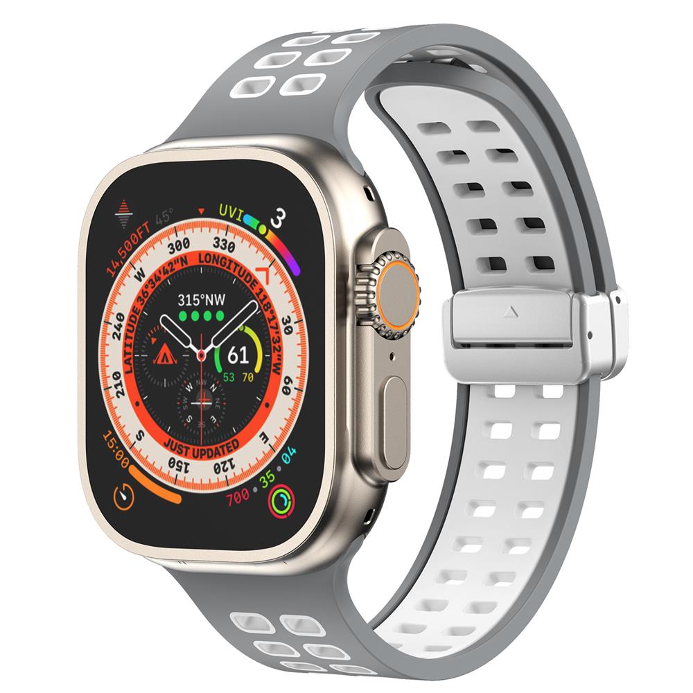 Magnetic buckle Silicone Strap For Apple Watch band
