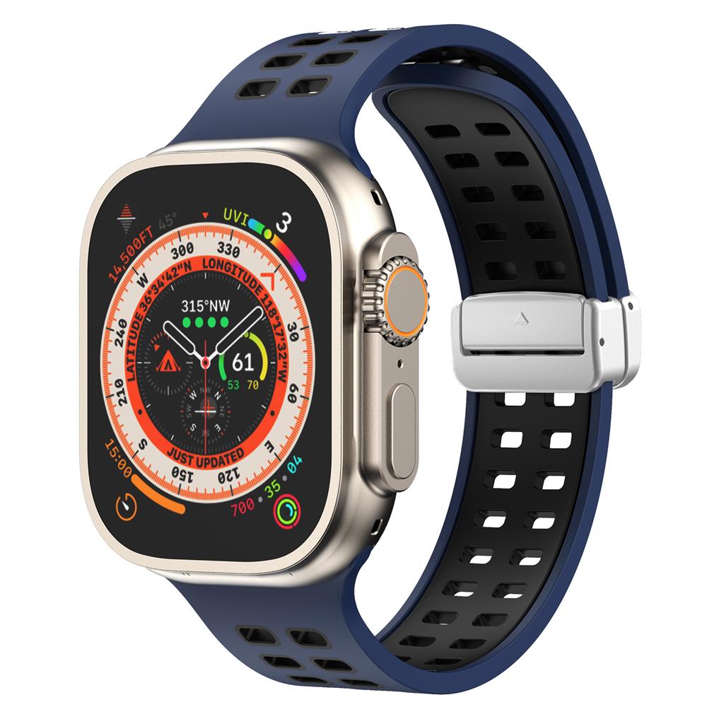 Magnetic buckle Silicone Strap For Apple Watch band