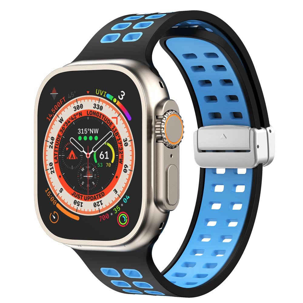 Magnetic buckle Silicone Strap For Apple Watch band