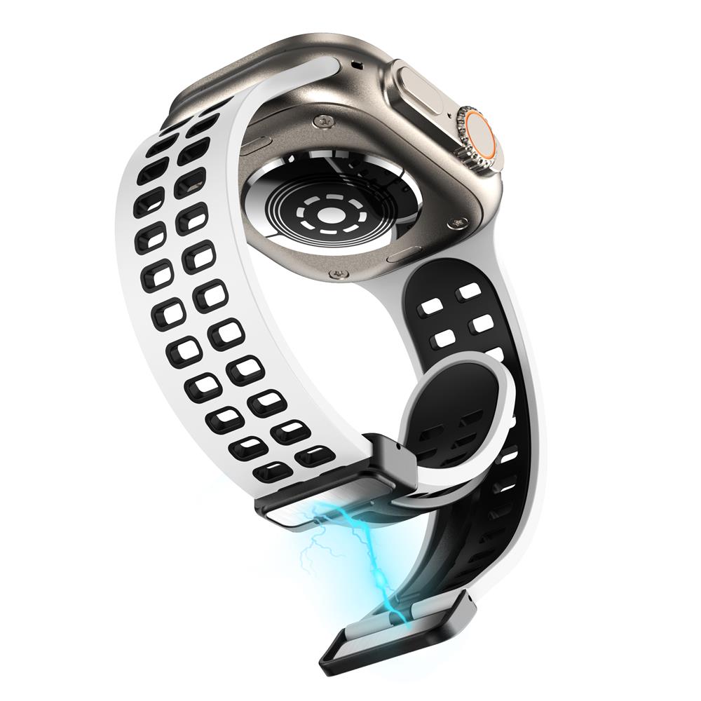 Magnetic buckle Silicone Strap For Apple Watch band