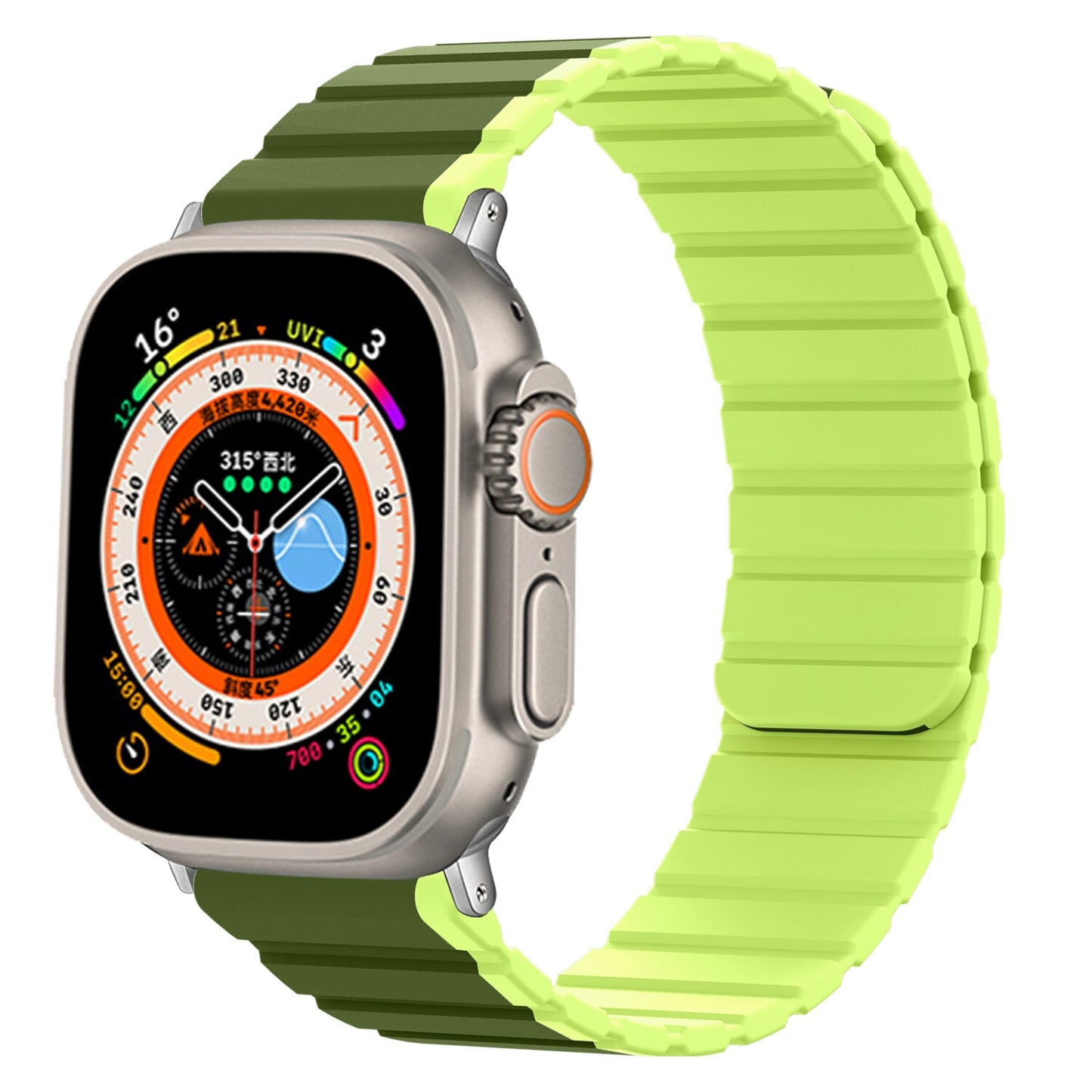 Silicone Magnetic loop for Apple Watch Band