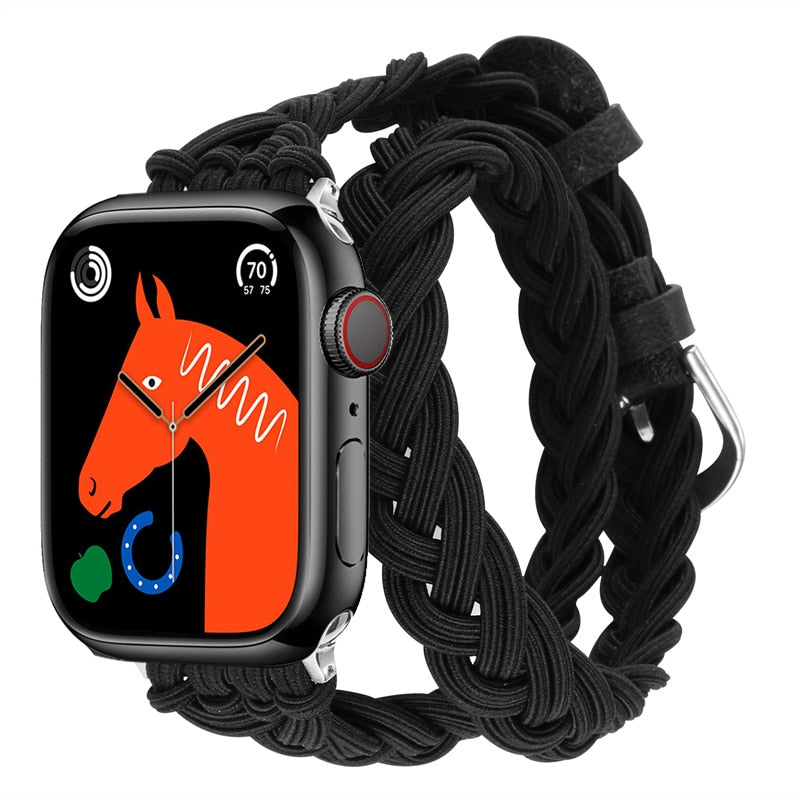 Double Wrap Nylon Apple Watch Strap