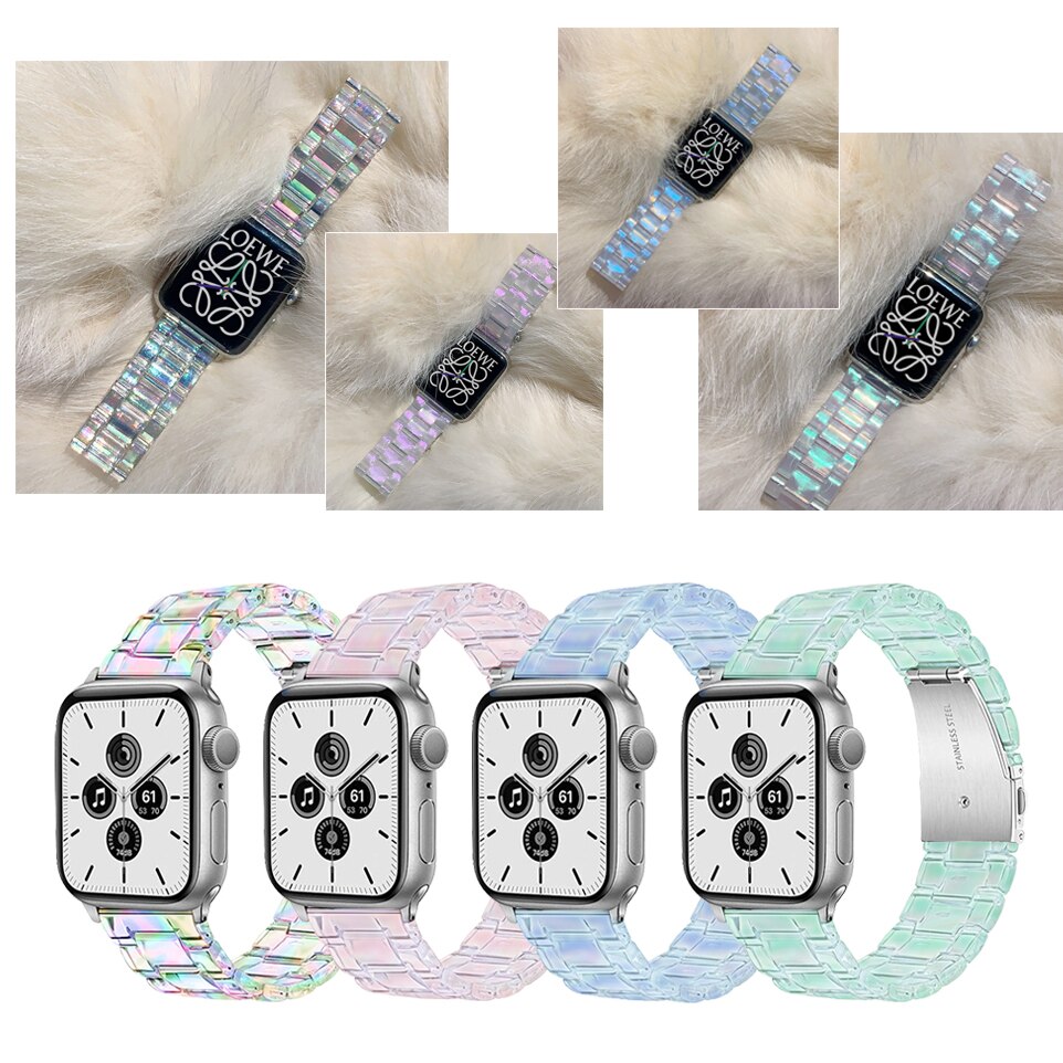 Resin Transparent Band for Apple Watch