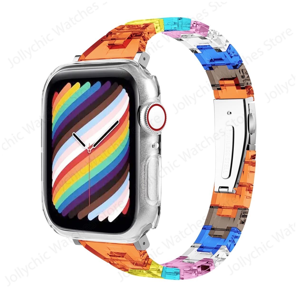 Slim Resin Watch Strap For apple Watch Band