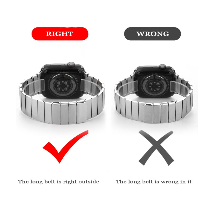Magnetic Loop Stainless steel Apple Watch Bracelet