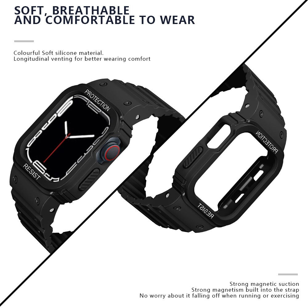 Magnetic Apple Watch Band + Case