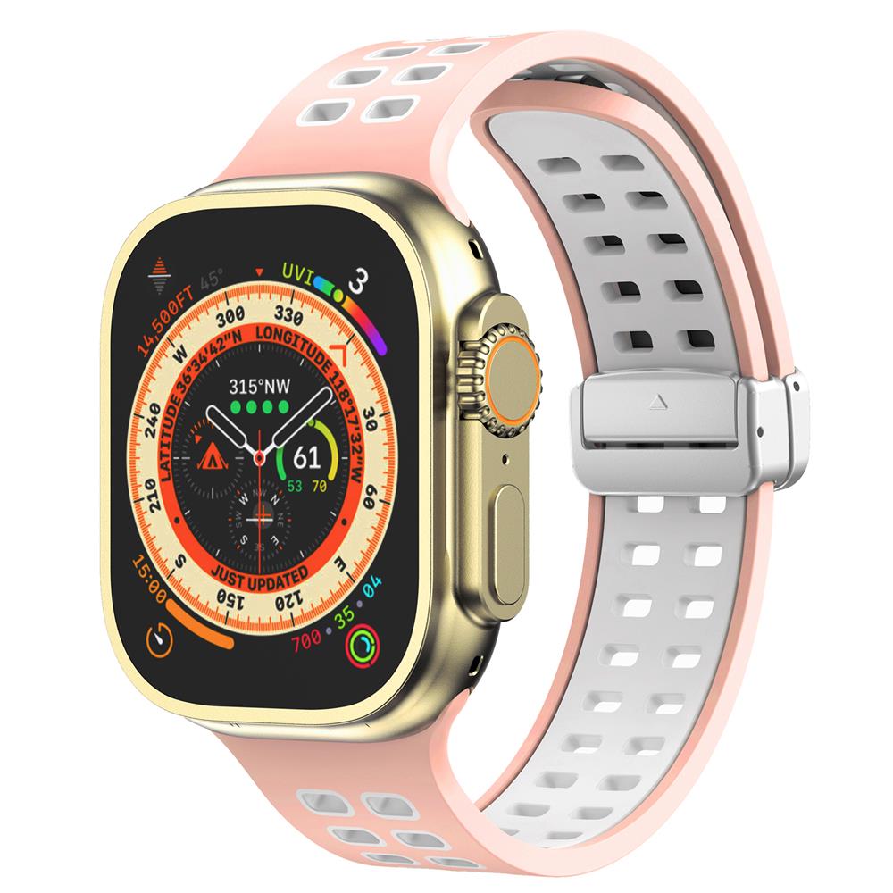 Magnetic buckle Silicone Strap For Apple Watch band