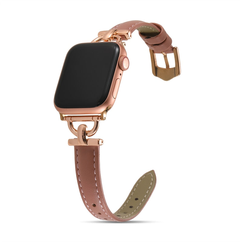 Apple Watch Leather Slim Strap