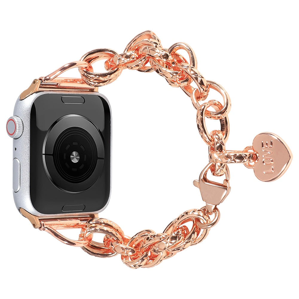 Steel Strap For Apple Watch Luxury Bracelet