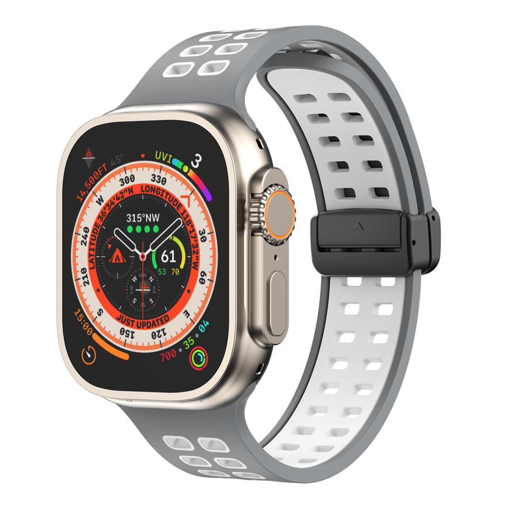Magnetic buckle Silicone Strap For Apple Watch band