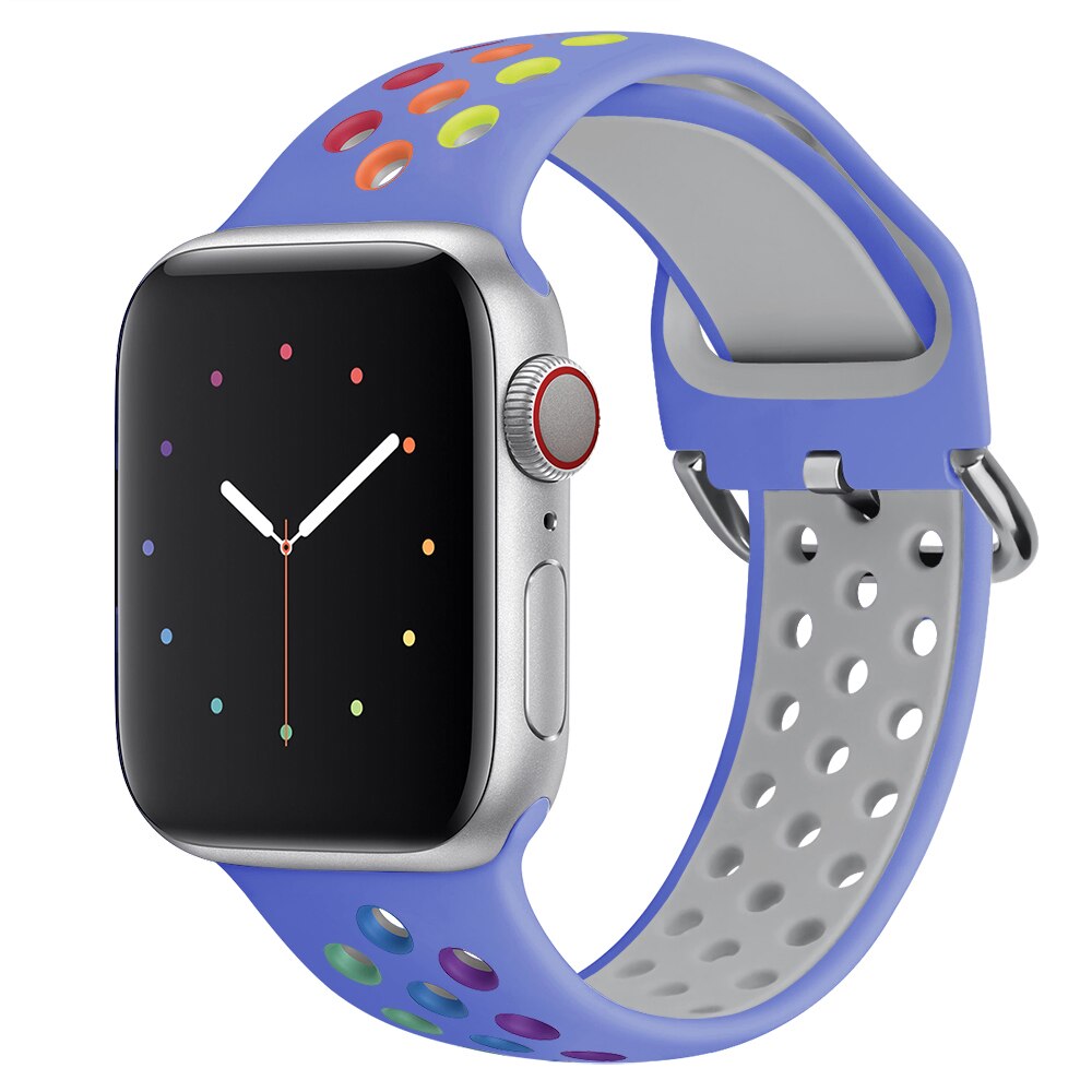 Silicone Strap Breathable Sport Bracelet Apple Watch
