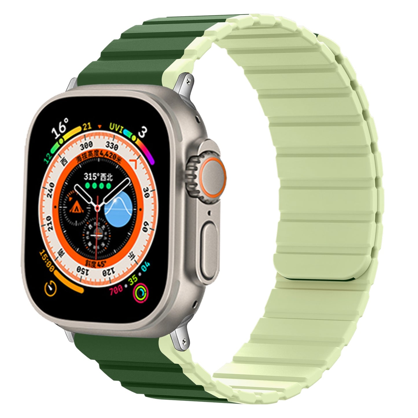 Silicone Magnetic loop for Apple Watch Band