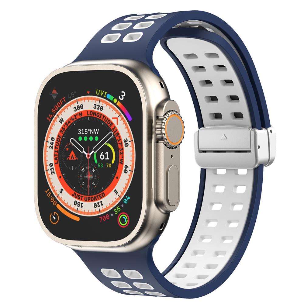 Magnetic buckle Silicone Strap For Apple Watch band