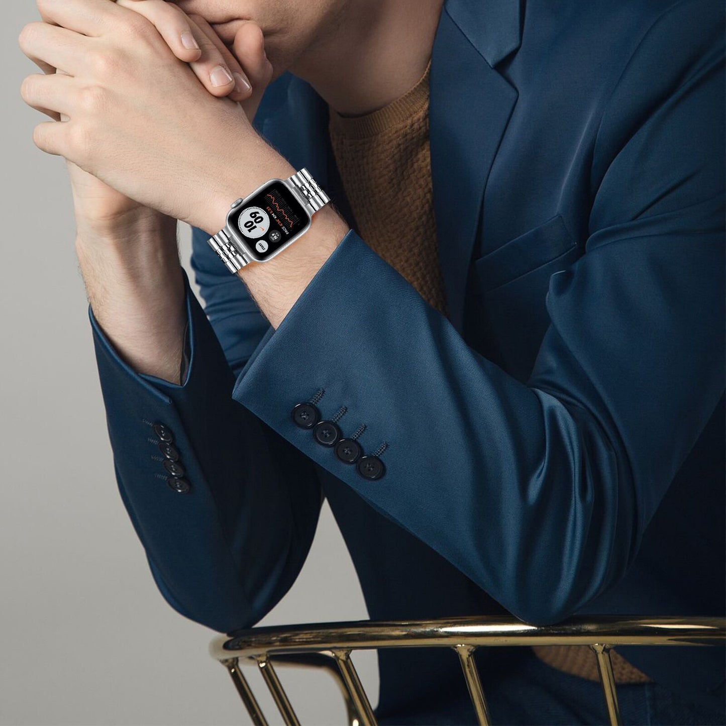 Slim Stainless Steel Apple Watch Band