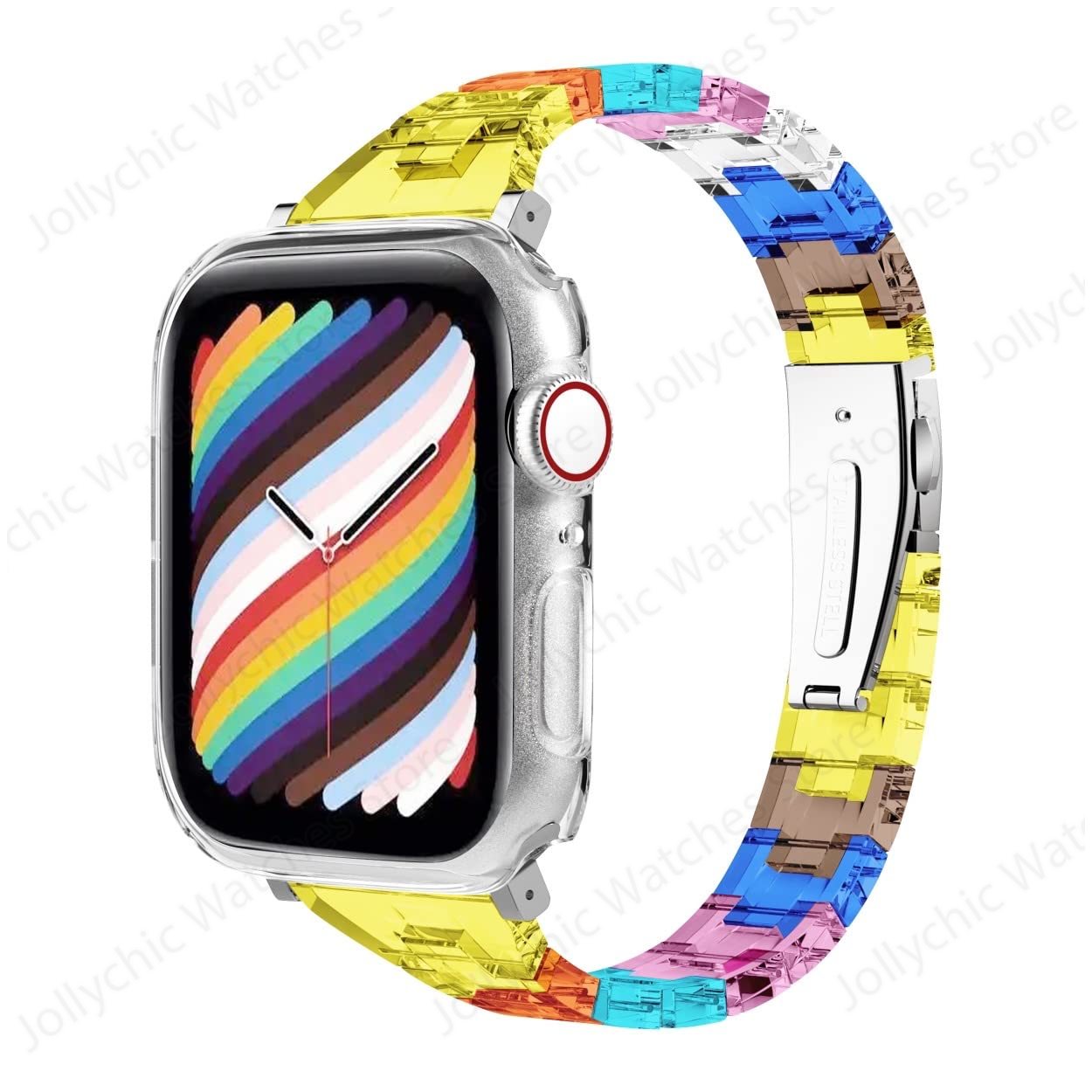 Slim Resin Watch Strap For apple Watch Band
