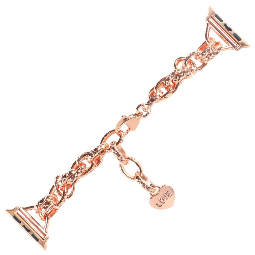 Steel Strap For Apple Watch Luxury Bracelet