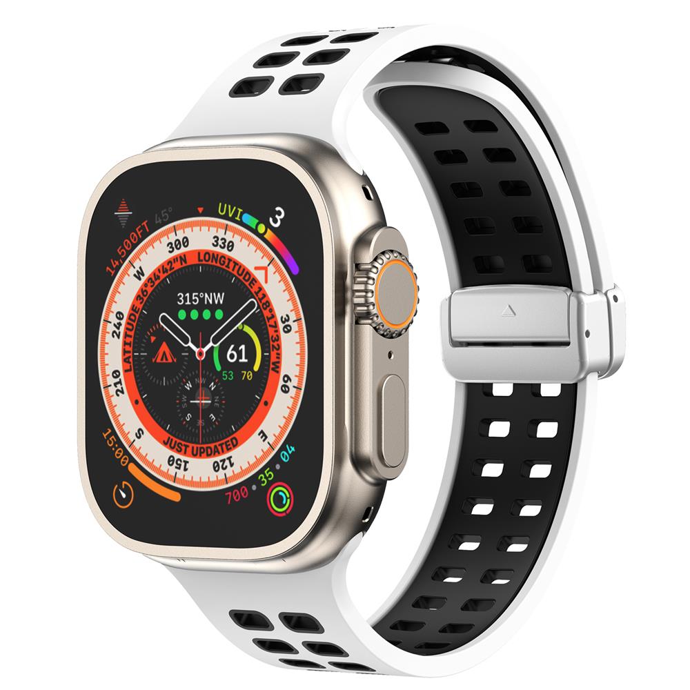 Magnetic buckle Silicone Strap For Apple Watch band