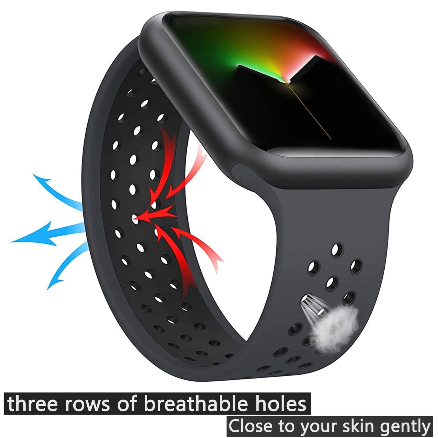 Silicone Solo Loop Strap for Apple Watch Band