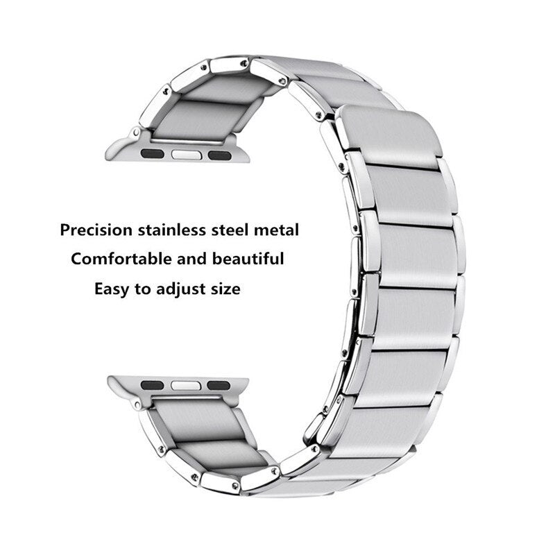Stainless Steel Magnetic Clasp Apple Watch Band