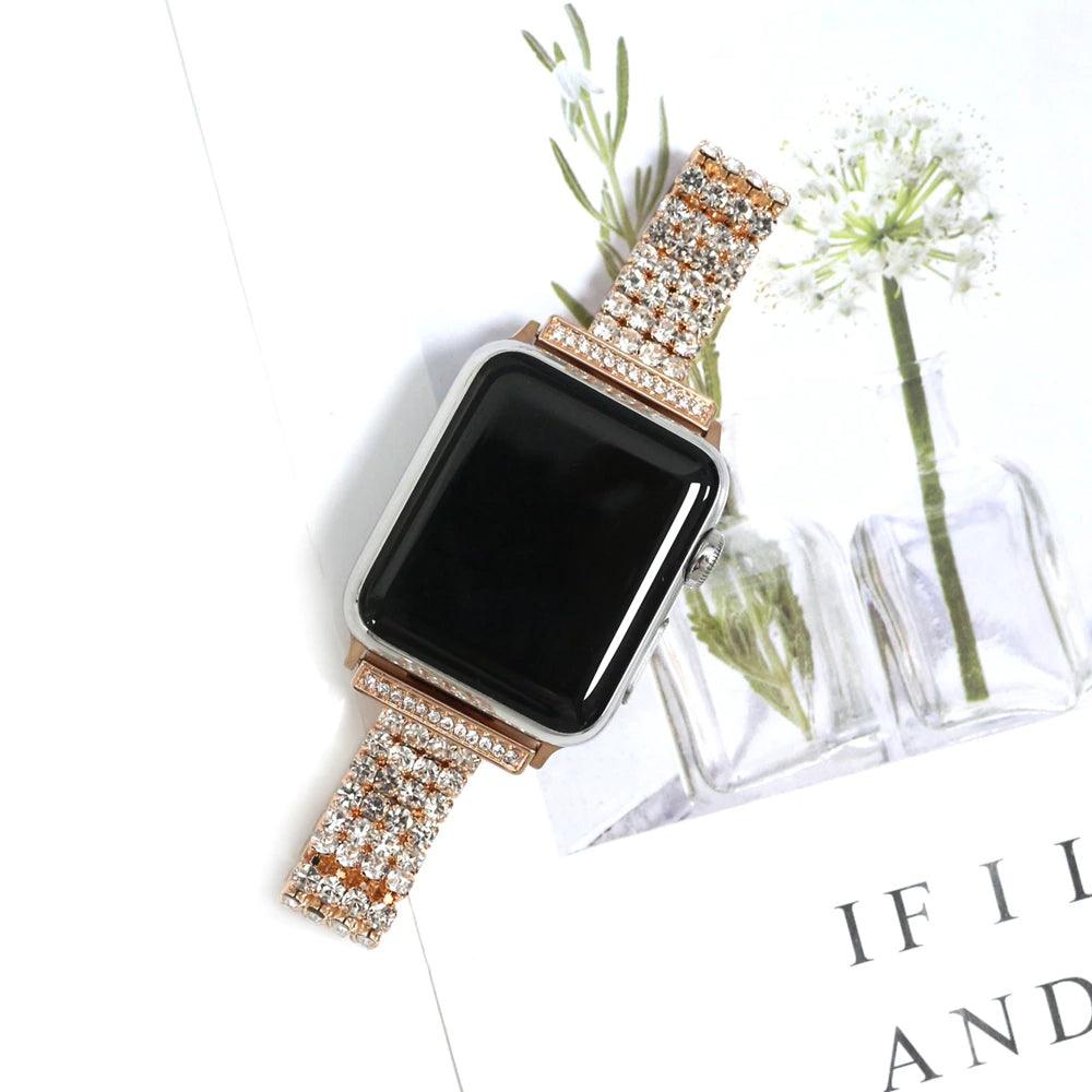 Diamond Apple Watch Band - arleathercraft
