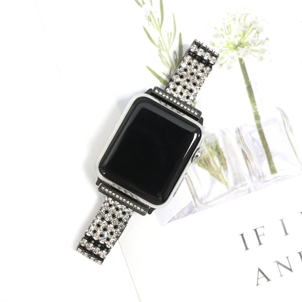 Diamond Apple Watch Band - arleathercraft