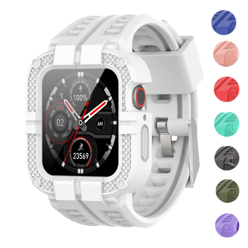 Silicone Apple Strap+Case