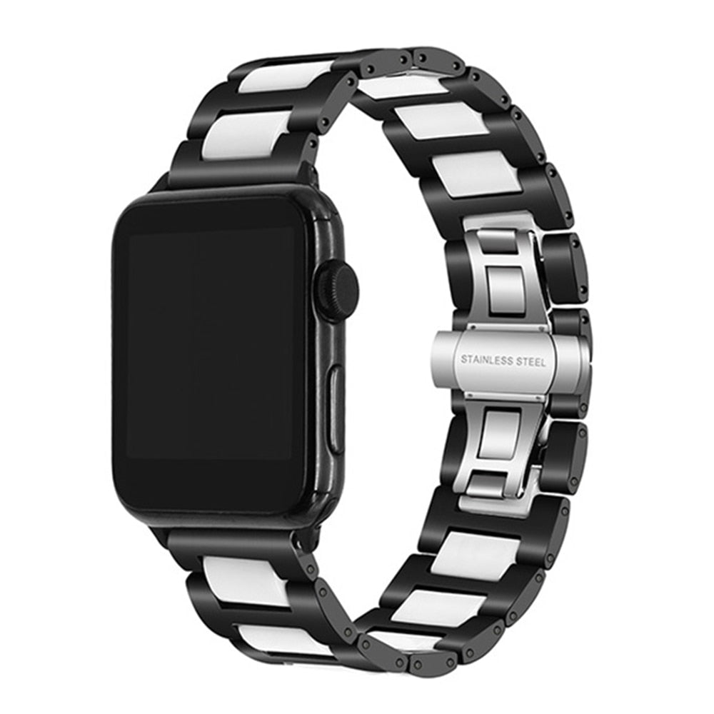 Ceramics+Stainless Steel Apple Watch Strap