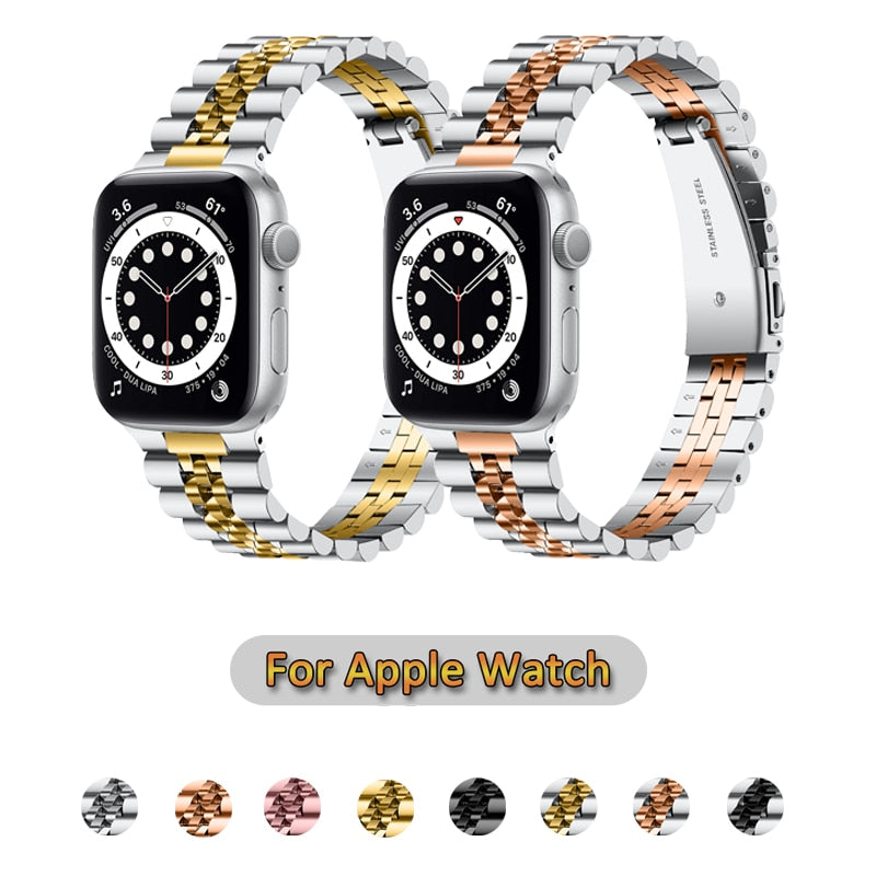 Slim Stainless Steel Apple Watch Band