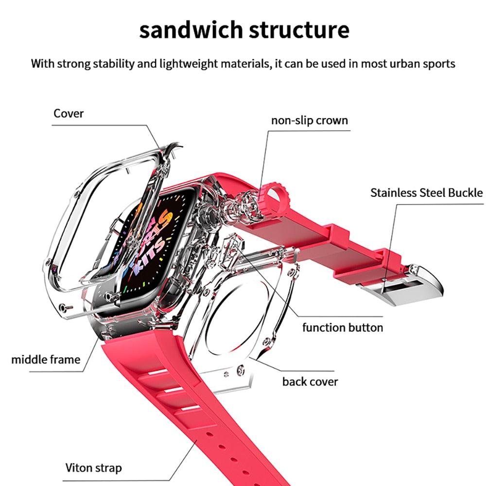 Transparent Apple Watch Mod Kit - arleathercraft