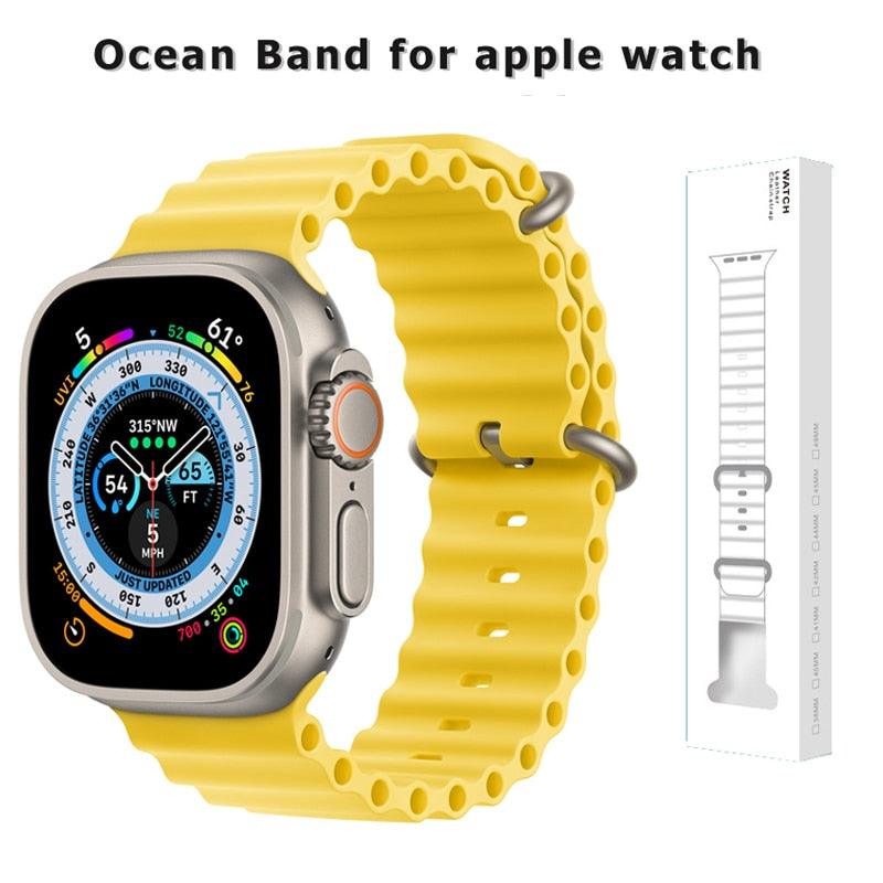 Ocean Apple Watch Band - ARLEATHERCRAFT