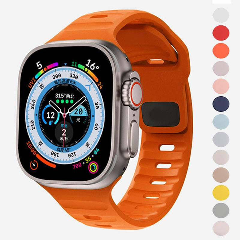 Silicone Sport Apple Watch Band